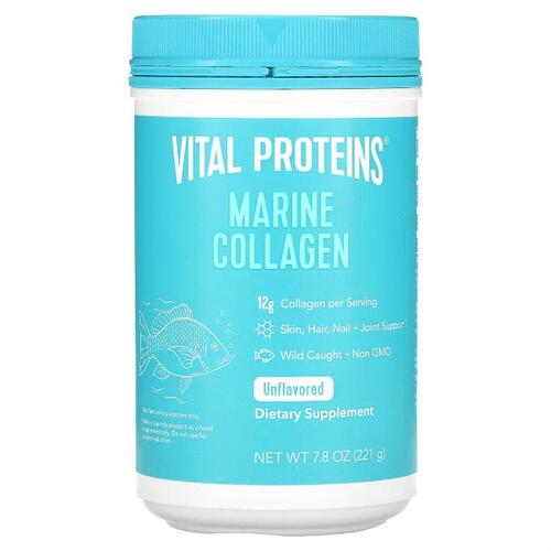 바이탈 프로틴스 Vital 프로틴S, 해양 콜라겐, 무맛, 221G 7.8OZ)