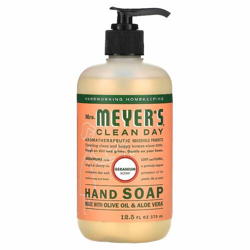 Mrs. Meyers Clean Day, 핸드 솝, 제라늄 향, 370ML 12.5FL oz)