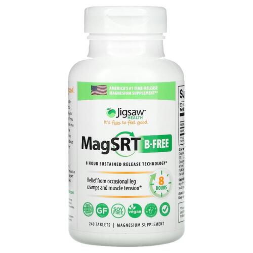 Jigsaw Health, MagSRT B Free, 서방형 마그네슘, 240정