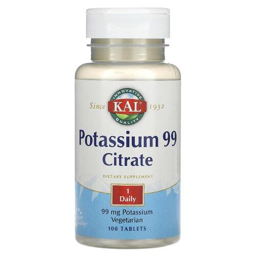 KAL, Potassium 99 Citrate, 99 mg , 100 Tablets