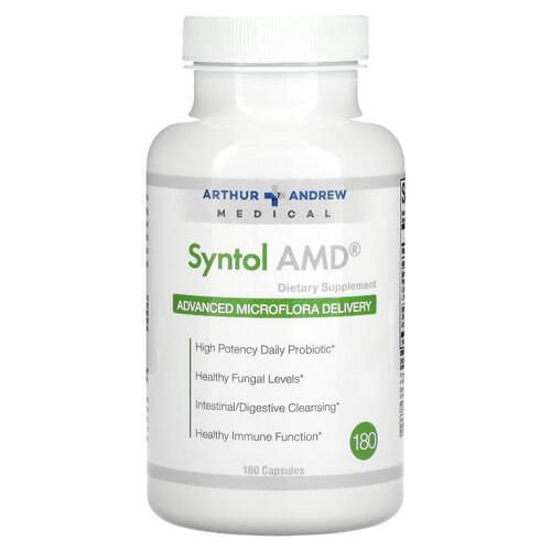 Arthur Andrew Medical, Syntol AMD, 향상된 마이크로플로라 전달, 500mg, 캡슐 180정