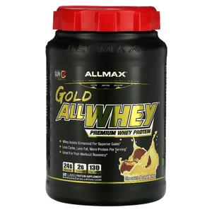 정품 ALLMAX 올웨이 골드 100% 유청단백질+ 프리미엄 분리 유청 단백질 초콜릿 피넛 버터 2lbs 907G