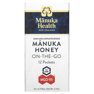 Manuka HEALTH 마누카 꿀 휴대용MGO 100+ 12팩 각 5G 0.176OZ