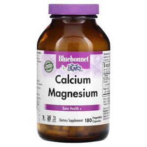 블루보넷 뉴트리션 Bluebonnet Nutrition, 칼슘 마그네슘, 베지 캡슐 180정