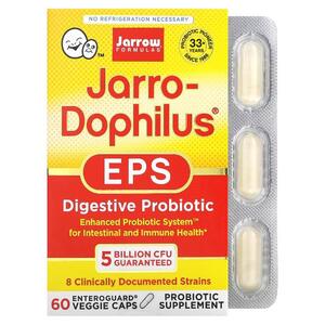 자로우 포뮬라, Jarro Dophilus EPS, 소화촉진 프로바이오틱, 50억, Enteroguard 베지 캡슐 60정