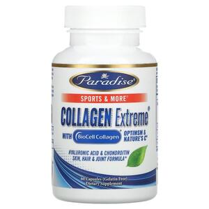 파라다이스 허브 Paradise Herbs, Collagen Extreme, BioCell Collagen 함유, OptiMSM NATURES C, 캡슐 60정