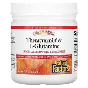 Natural FACTORS 네츄럴 펙터스, CurcuminRich, Theracumin L 글루타민, 156g 5.5 oz)