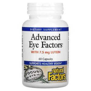 Natural FACTORS 네츄럴 펙터스, Advanced Eye Factors, 60 캡슐