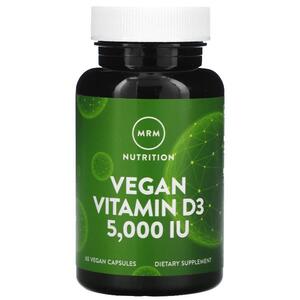 MRM 뉴트리션 MRM Nutrition, 식물성 비타민 D3, 5,000 IU, 60 식물성 캡슐
