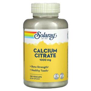 솔라레이 Solaray, 구연산 칼슘, 250 mg, 베지 캡슐 120개
