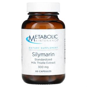 메타볼릭 메인터넌스 Metabolic Maintenance, 실리마린, 표준화된 밀크티슬 추출물, 300 mg, 60 캡슐