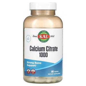 KAL, 구연산칼슘 1000, 333 mg, 180정