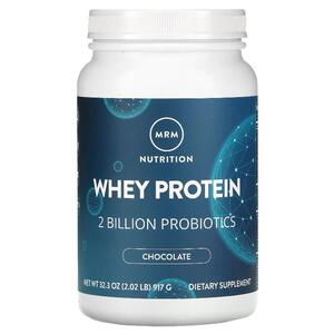 MRM 뉴트리션 MRM Nutrition, 유청 단백질, 초콜릿, 20억 프로바이오틱, 917G 2.02LBS)