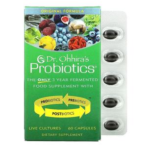 Dr. Ohhiras, Essential Formulas Inc., Probiotics, 오리지널 포뮬라, 캡슐 60정