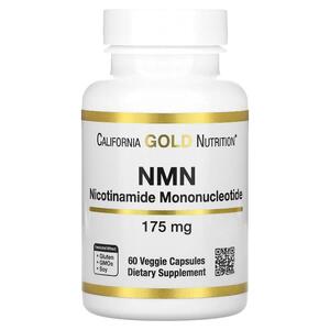 캘리포니아 골드 뉴트리션 California Gold Nutrition, NMN 니코틴아마이드 모노뉴클레어타이드 , 175mg, 베지 캡슐 60정