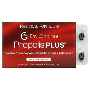Dr. Ohhiras, Essential Formulas Inc., 프로폴리스 플러스, 캡슐 30정