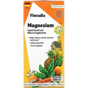 가이아 허브 Gaia Herbs, Floradix, 마그네슘, 500ML 17FL oz)