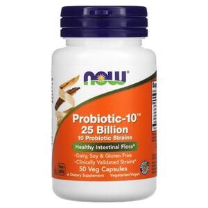나우 푸드 NOW Foods, Probiotic 10, 250억, 베지 캡슐 50정