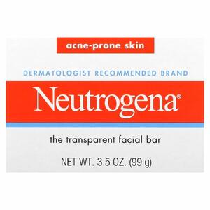 Neutrogena, 투명 페이셜 바, 여드름성 피부, 99G 3.5OZ)
