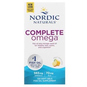 Nordic NATURALS 노르딕 내추럴스, Complete Omega, 레몬, 소프트젤 120정