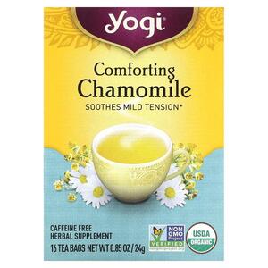 요기티 Yogi Tea, 편안한 캐모마일, 카페인 무함유, 16티백, 24G .85OZ)