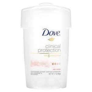Dove, Clinical Protection, 처방약 수준의 강력한 효과, 땀 억제 데오드란트, 스킨 리뉴, 48G 1.7OZ)