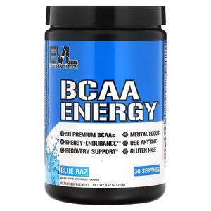 이보루션 뉴트리션 EVLution Nutrition, BCAA ENERGY, 블루 라즈 맛, 270G 9.52OZ)