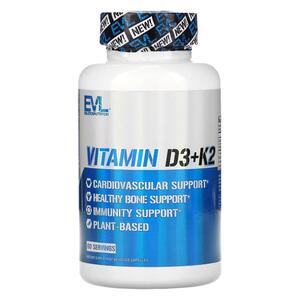 이보루션 뉴트리션 EVLution Nutrition, 비타민D3 + K2, 베지 캡슐 60정