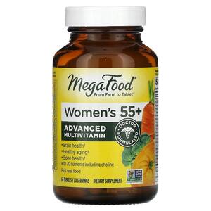 메가푸드 MegaFood, 55세 이상 여성용 종합비타민, 60정