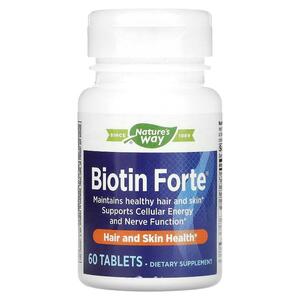 네이쳐스 웨이 Natures Way, Biotin Forte, 60정