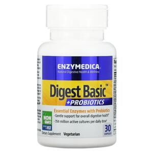 엔자이메디카 Enzymedica, Digest 베이직 + 프로바이오틱, 캡슐 30정