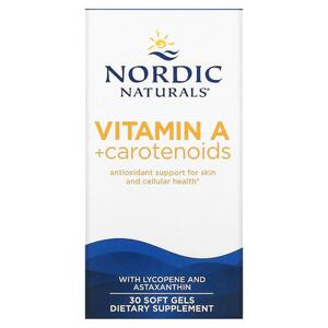 Nordic NATURALS 노르딕 내추럴스, 비타민A + 카로티노이드, 소프트젤 30정