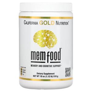 캘리포니아 골드 뉴트리션 California Gold Nutrition, MEM Food, 기억력 및 인지력 강화, 510G 1.12LB)