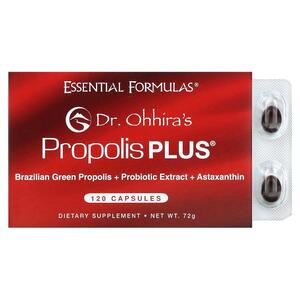 Dr. Ohhiras, Essential Formulas Inc., 프로폴리스 플러스, 캡슐 120정