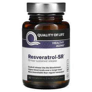 QUALITYOFLIFELABS, 레스베라트롤 SR, 150 mg, 30 베지캡