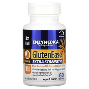 엔자이메디카 Enzymedica, GlutenEase, 엑스트라 스트렝스, 캡슐 60정