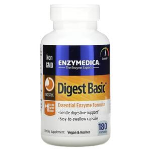 엔자이메디카 Enzymedica, Digest Basic, 캡슐 180정