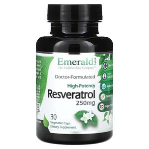 Emerald Laboratories, Resveratrol, 250 mg, 30 Vegetable Caps