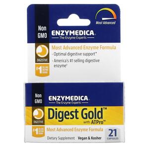 엔자이메디카 Enzymedica, ATPro 함유 Digest Gold, 21캡슐