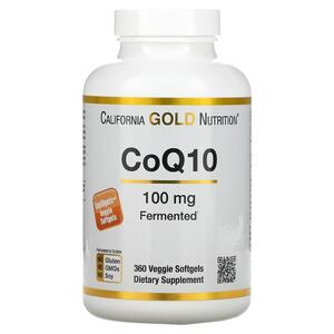 캘리포니아 골드 뉴트리션 California Gold Nutrition, CoQ10, 100mg, 베지 소프트젤 360정
