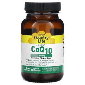 컨츄리 라이프 Country Life, CoQ10, 100 mg, 60 베지 소프트젤