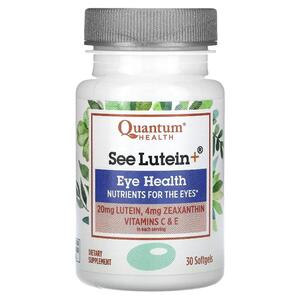 Quantum Health, See Lutein+, 눈 건강, 소프트젤 30정