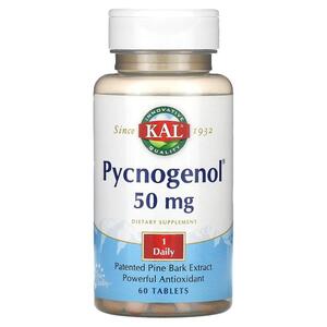 KAL, 피크노제놀 Pycnogenol, 50mg, 60정