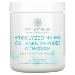 Solumeve, 가수분해 해양 콜라겐 펩타이드, 코코아 함유, 206G 7.3OZ)