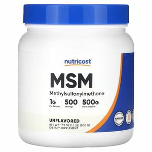 Nutricost, MSM, Unflavored, 17.9 oz 500 g)