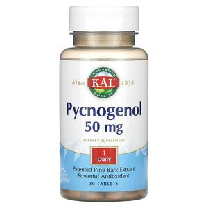 KAL, 피크노제놀 Pycnogenol, 50mg, 30정