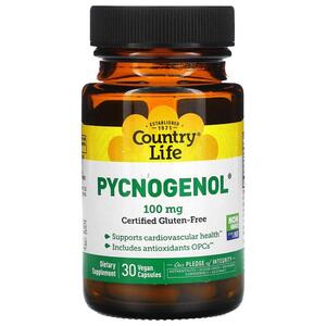 컨츄리 라이프 Country Life, 피크노제놀 Pycnogenol, 100mg, 베지 캡슐 30정
