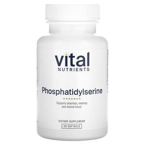바이탈 뉴트리언트 Vital Nutrients, 포스파티딜세린, 소프트젤 60정