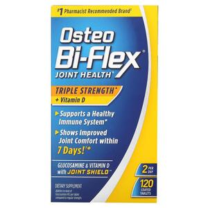 Osteo Bi Flex, 관절 건강, 트리플 스트렝스 + 비타민D, 코팅정 120정