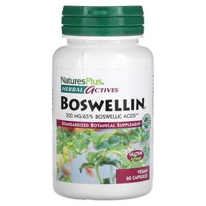 네이쳐스 플러스 NaturesPlus, Herbal Actives, Boswellin, 300 mg, 식물성 캡슐 60 정